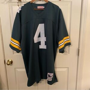 Brett Favre Mitchell & Ness THROWBACK Green Bay Packers Home Jersey SZ 52